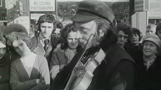 Buskers on Grafton Street, Dublin 1974