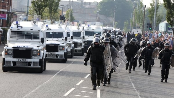 Serious rioting broke out after the Orange Order was prevented from parading in the Ardoyne area