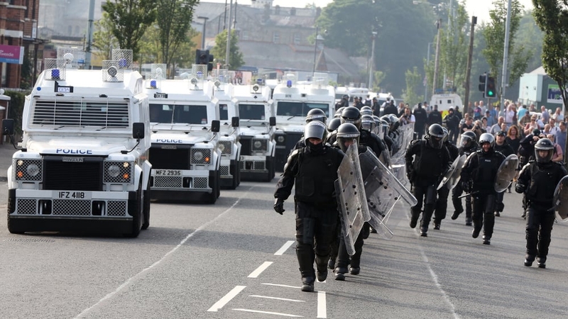 Serious rioting broke out after the Orange Order was prevented from parading in the Ardoyne area