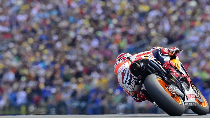 Marc Marquez claimed his third MotoGP pole