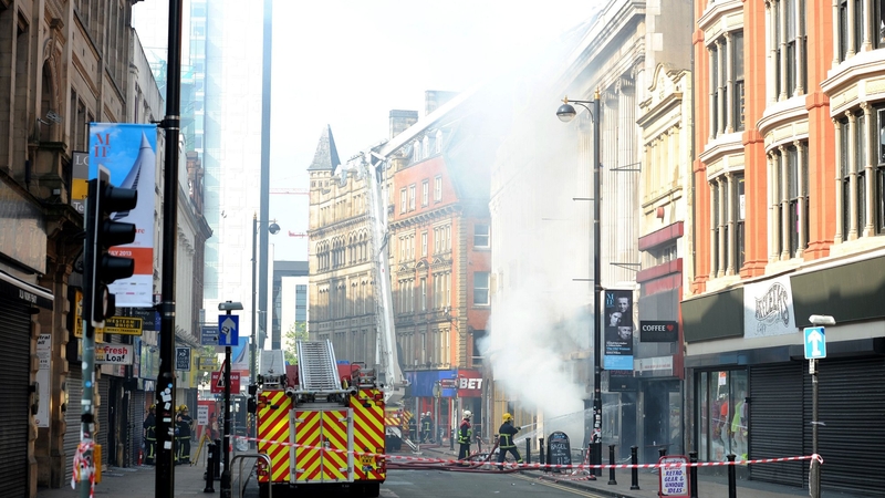 Firefighters spent most of the night trying to deal with the fire