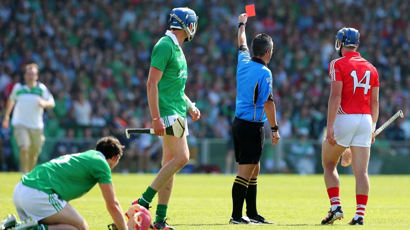 Patrick Horgan gets his marching orders at the Gaelic Grounds