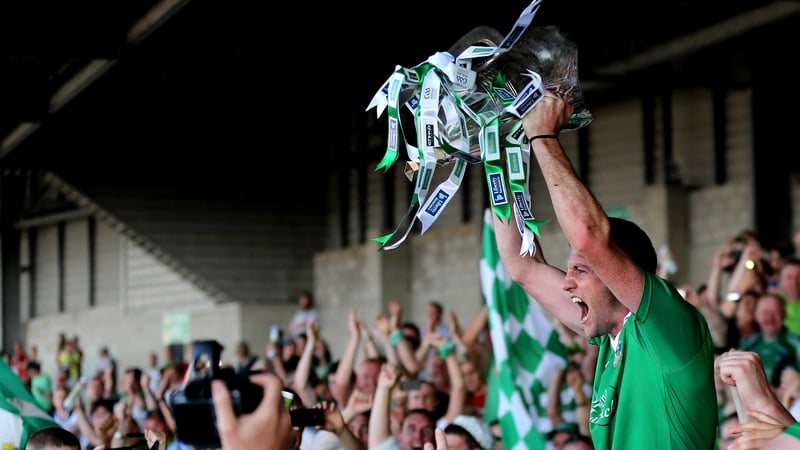 Donal O'Grady with the Munster prize in 2013