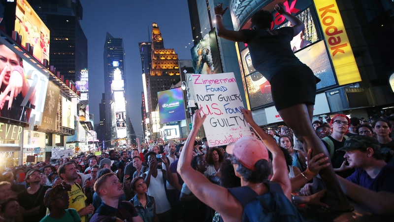 There have been peaceful protests by civil rights leaders and others in the wake of the weekend verdict