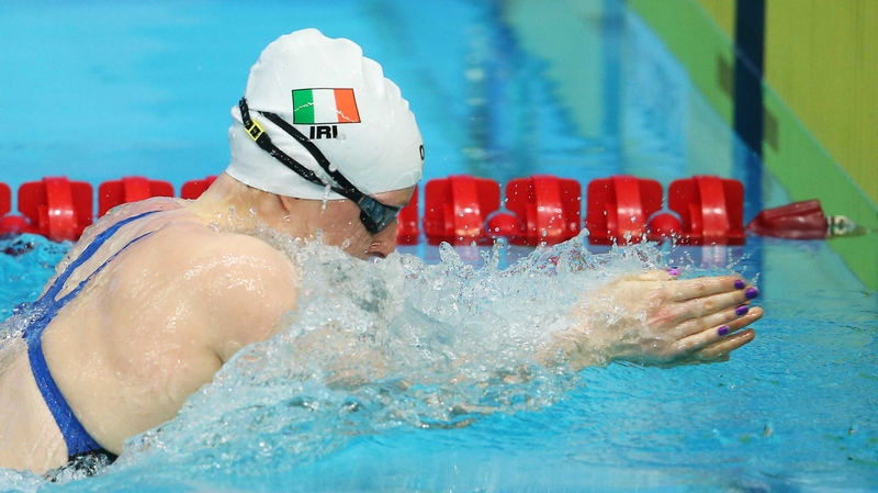 Doyle won silver in the 100m breaststroke at the games