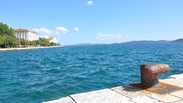 The view out from Zadar harbour
