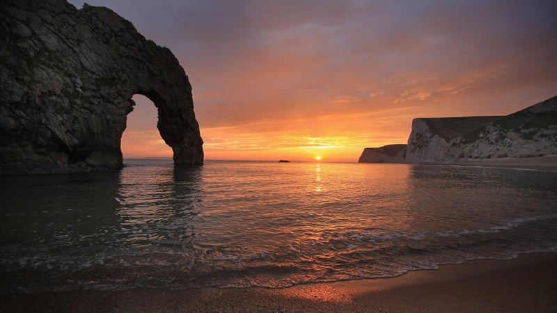 The alarm was raised after a safety craft saw the dinghy around 2.7 nautical miles south of Durdle Door on the UK coast