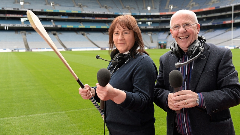 Gearóidín Nic an Iomaire, RnaG Head of Sports, and Seán Bán Breathnach.