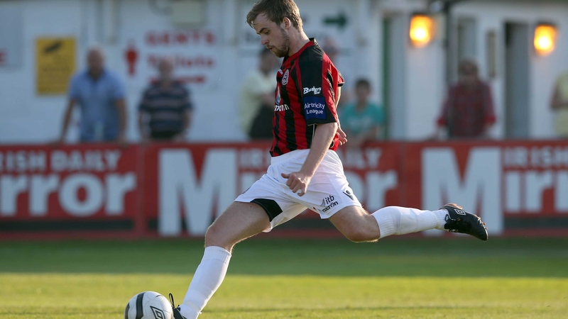 Ryan McEvoy opened the scoring for the visitors from the penalty spot