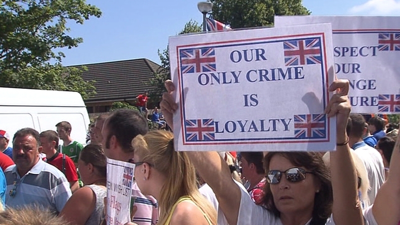 Organisers had called for a peaceful protest