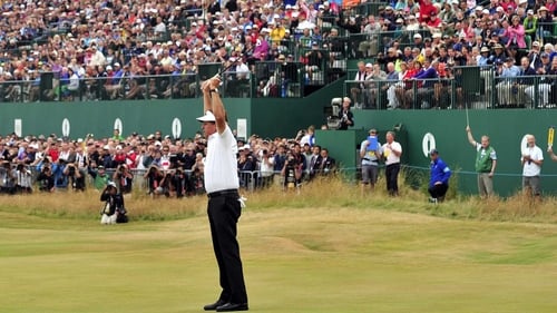 Phil Mickelson birdied the 18th hole to post 66 and win The Open