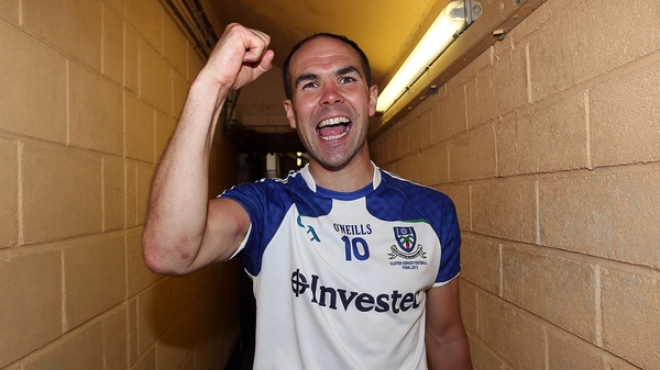 Paul Finlay celebrates after Monaghan bridged a 25-year gap to win the 2013 Ulster SFC