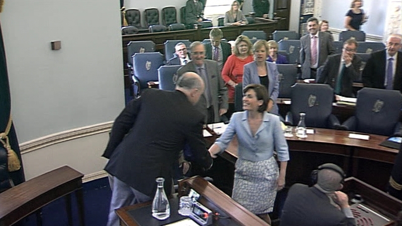 Hildegarde Naughton is replacing Martin McAleese