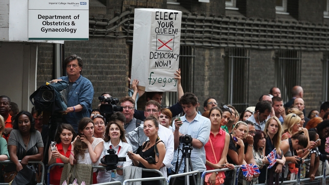 Not everyone in the crowd was enthusiastic