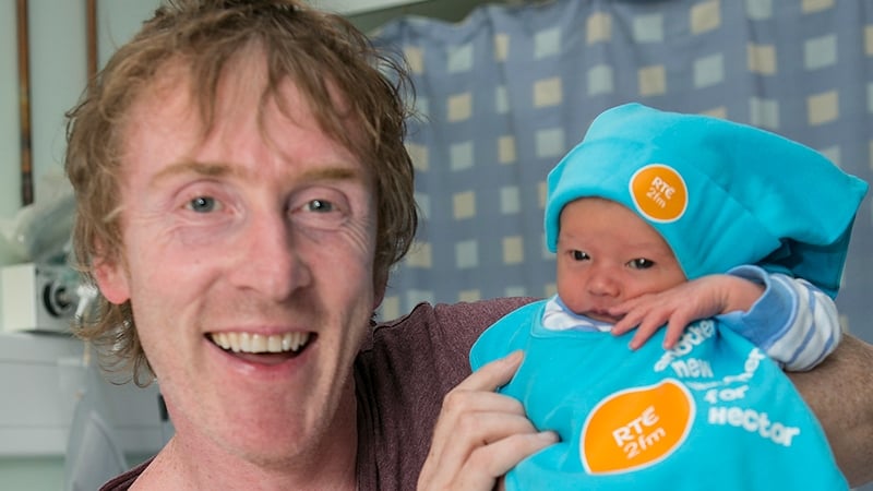 Hector welcomes baby Owen - his newest listener!