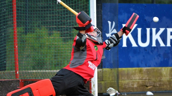 Ireland goalkeeper David Harte in action. He will face England in Saturday's European Championship bronze medal match