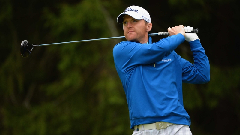 Michael Hoey holds a five-stroke lead in Russia