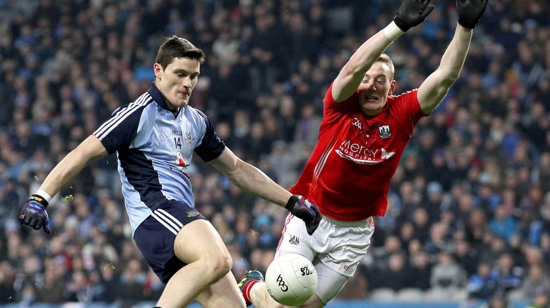 Jamie O'Sullivan (right) has been banned for striking Diarmuid Connolly (left)