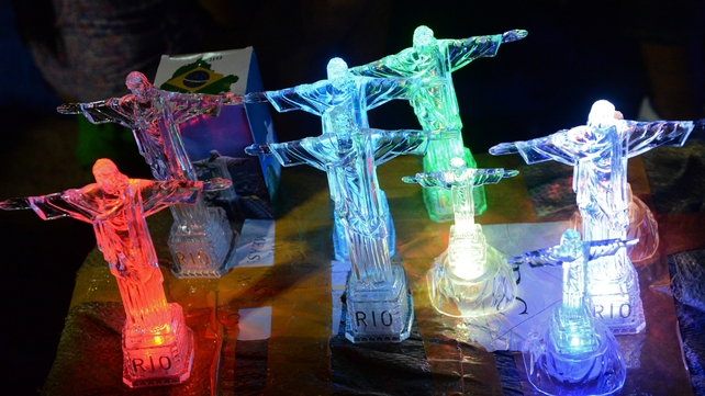 Some of the memorabilia on sale in Rio