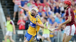 Clare's Conor McGrath celebrates scoring a goal