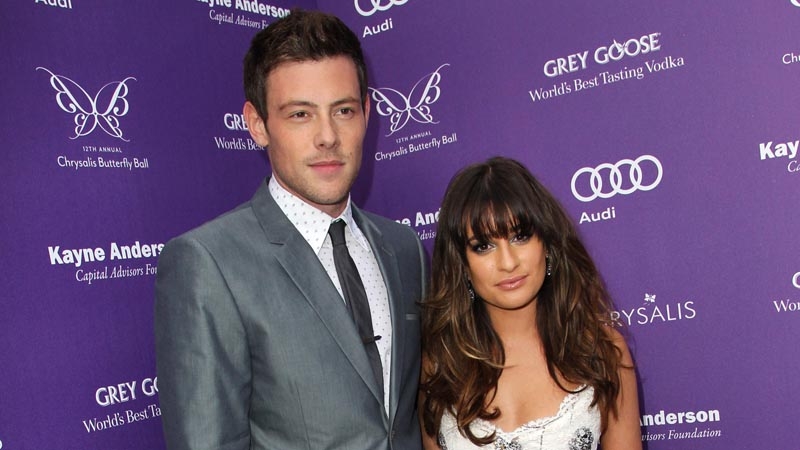 Corey Monteith and Lea Michele