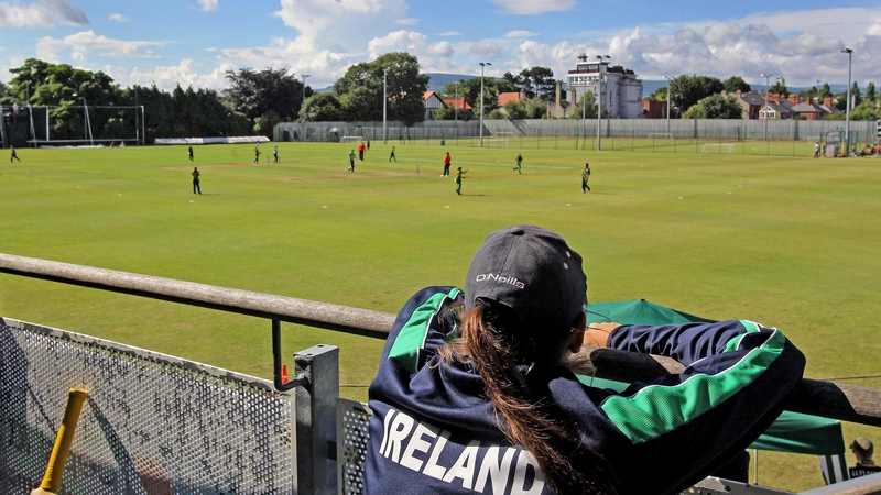 Ireland women's cricketers will he hoping for clear skies tomorrow