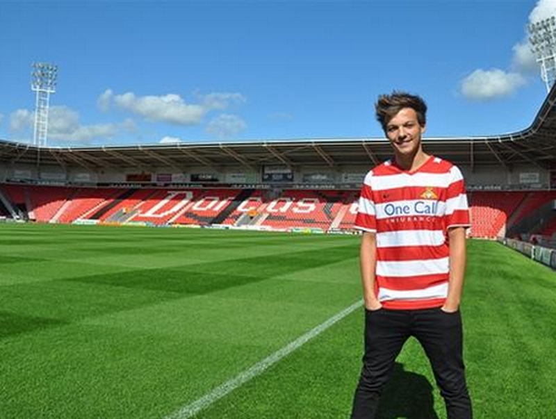 Louis Tomlinson is a lifelong fan of his hometown club, Doncaster Rovers