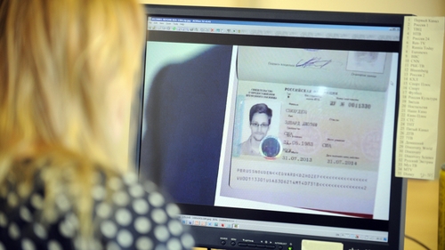 Edward Snowden's new document is similar to a Russian passport