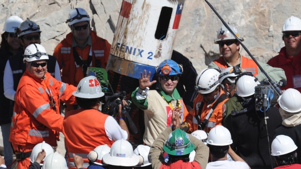 The miners were rescued after 69 days underground using an escape cage