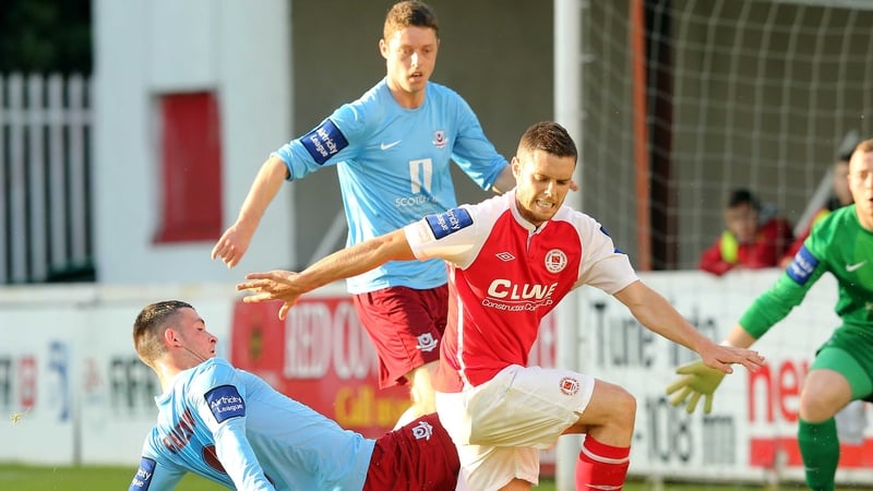 St Pat's lead at the top of the table has been cut to a point