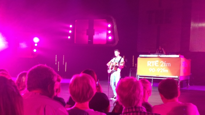 Ryan O'Shaughnessy performed for the audience