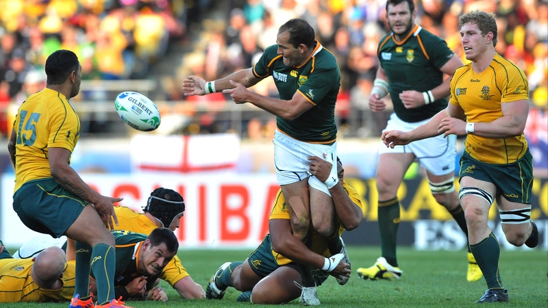 Fourie du Preez during the 2011 World Cup quarter-final against Australia