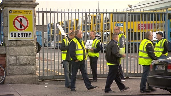 Dublin Bus drivers staged a three-day strike in August