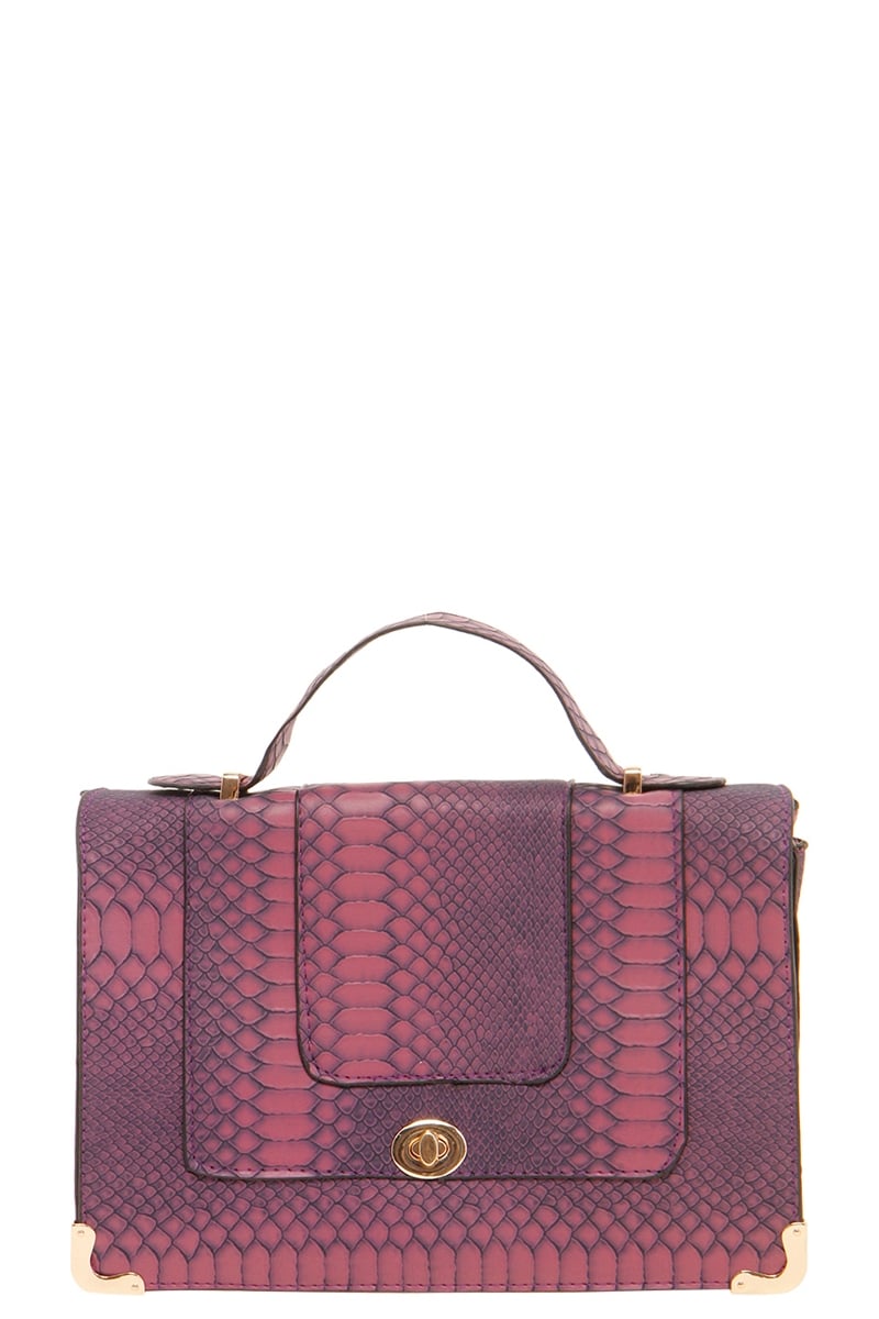 Boohoo Fiona Snake Print Shoulder Bag €28