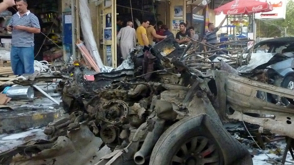 Six separate car bombs went off in eastern and southern districts of Baghdad