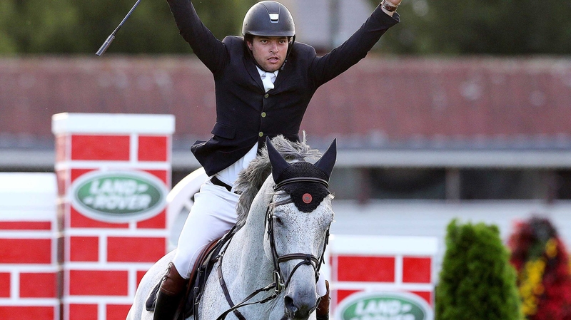 Daniel Bluman takes the plaudits after clearing the 2.2 metre wall