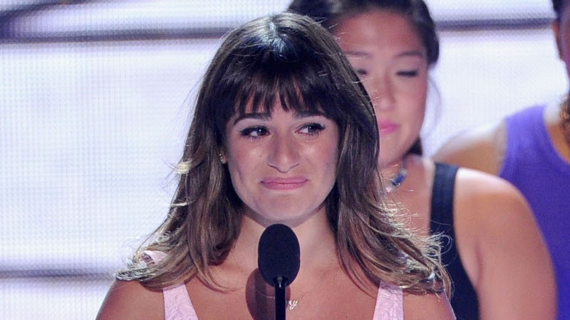 Lea Michele made a poignant tribute to Cory Monteith