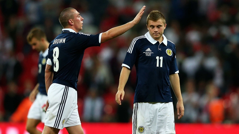 Celtic's Scott Brown and James Forrest started against England