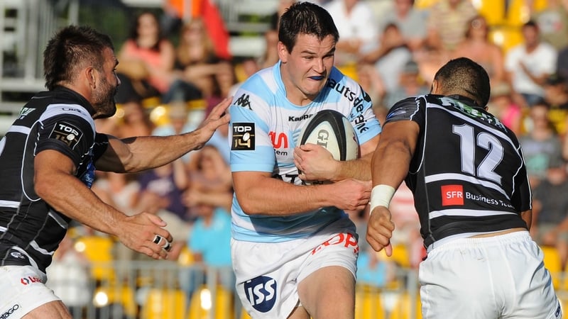 Jonathan Sexton converted three of his six penalty attempts against Brive on his competitive debut for Racing Metro