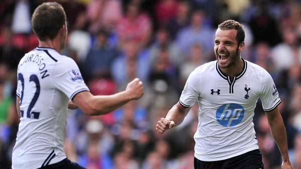 Roberto Soldado scored on his competitive debut for Tottenham