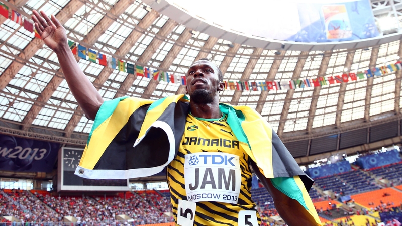 Usain Bolt said he was back in full training, but behind where he would normally be at this point in the season