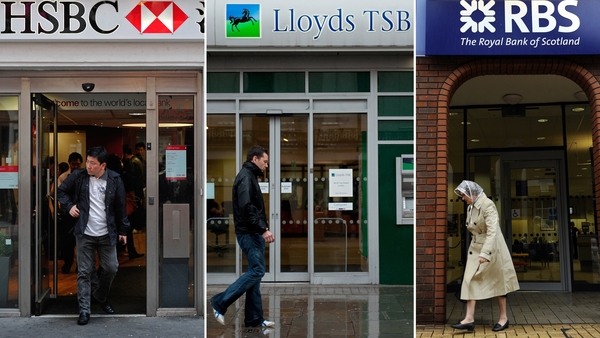 Barclays, HSBC, Lloyds Banking Group and Royal Bank of Scotland are the biggest banks in the UK