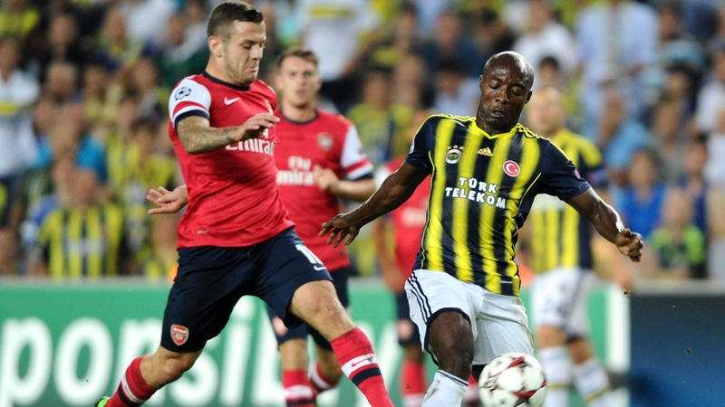 Arsenal hold a 3-0 lead over Fenerbahce