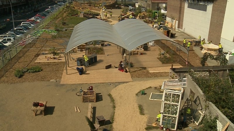 The pop-up park officially opened this evening and will close on 22 September