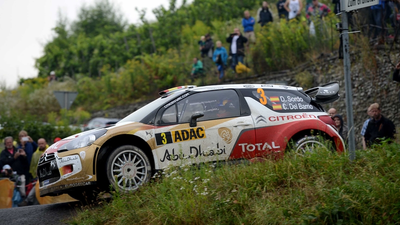 Dani Sordo has a narrow 0.8secs lead over Belgian Thierry Neuville