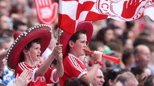 Tyrone fans get behind their team but they had no answer for Mayo's power in the second half