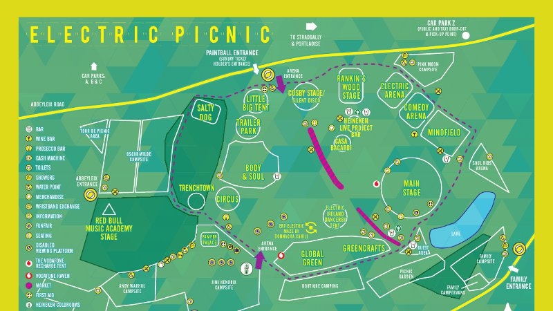 Electric Picnic Site Map