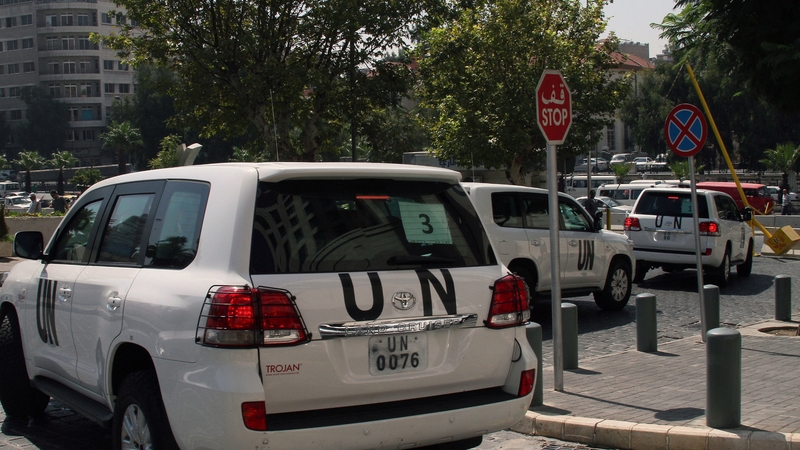UN inspection teams are investigating alleged chemical weapons attack in Damascus