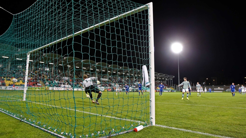 Non-league side Sheriff YC were knocked out of the Cup by Shamrock Rovers