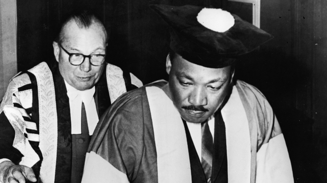 King receives an honorary Doctor of Civil Law degree from Newcastle University in England